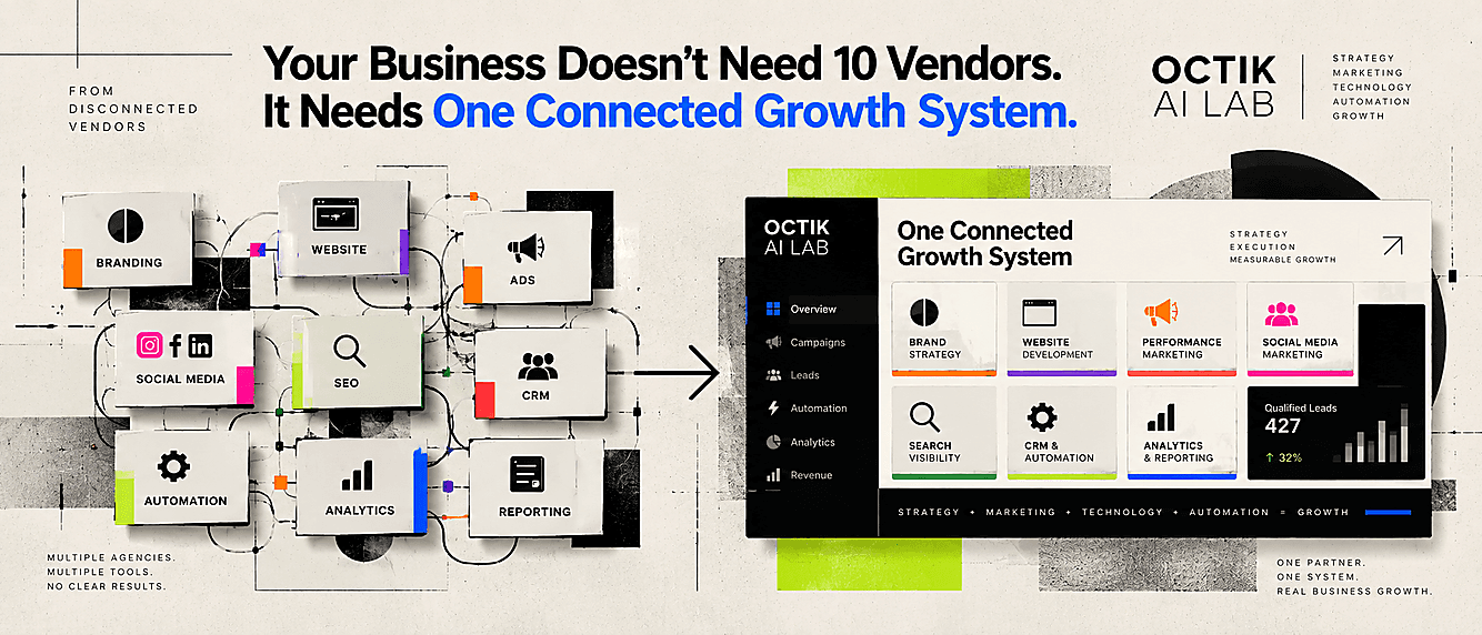 Your Business Doesn't Need 10 Vendors. It Needs One Connected Growth System.